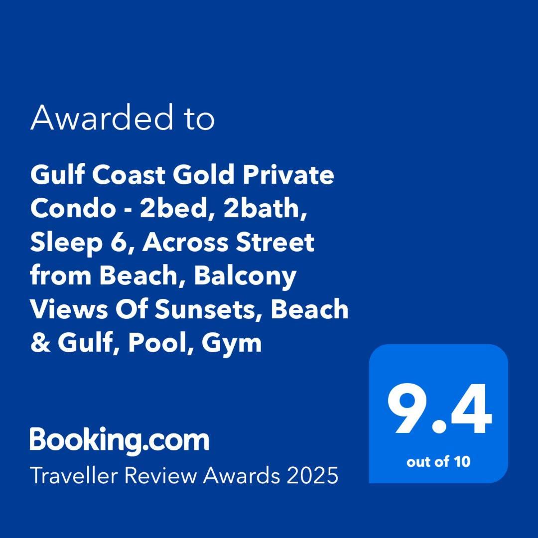 Gulf Coast Gold Private Condo - 2Bed, 2Bath, Sleep 6, Across Street From Beach, Balcony Views Of Sunsets, Beach & Gulf, Pool, Gym Сант Пит Бич Экстерьер фото